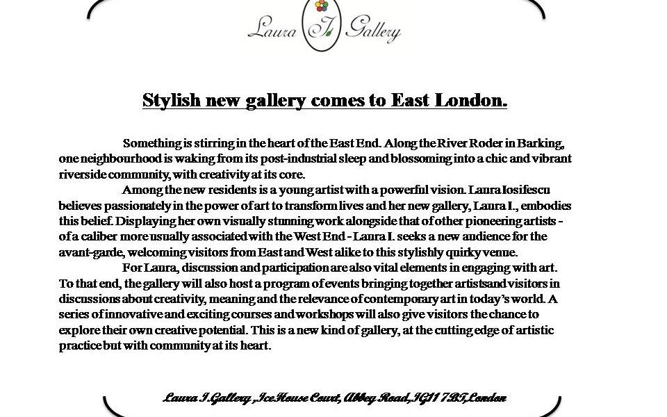 First Press Release Of Laura I.Gallery