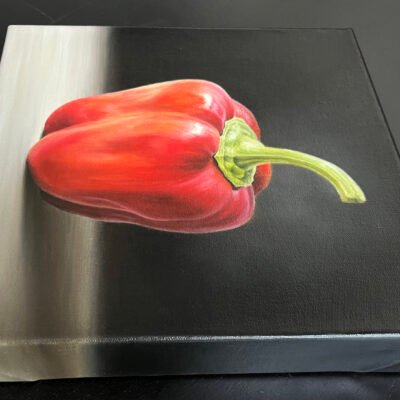 Red Bell Pepper, classic still life