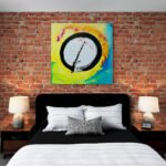 Enso Lion's Gate by Kamila CK Artist. Contemporary Abstract Zen. UK.