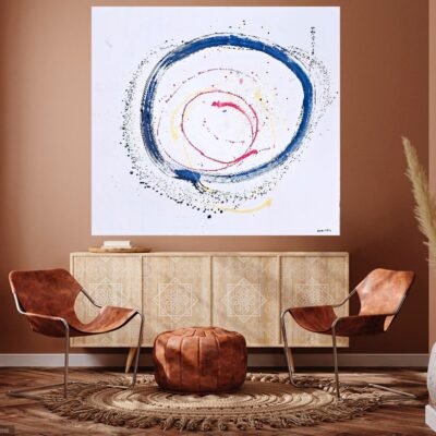 “Aerial Enso 6 – The Dance of Colour & Chance” 2024 by Kamila CK Artist